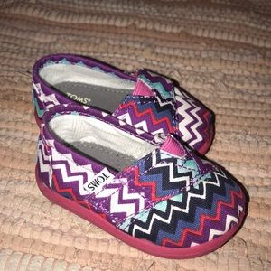 Toms slip on toddler shoe